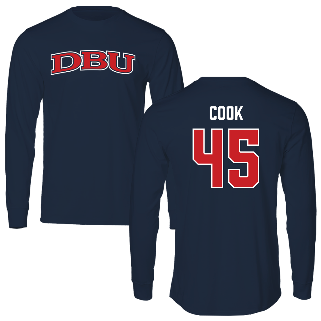 Dallas Baptist University STUNT Navy DBU Performance Long Sleeve - #45 Janae Cook