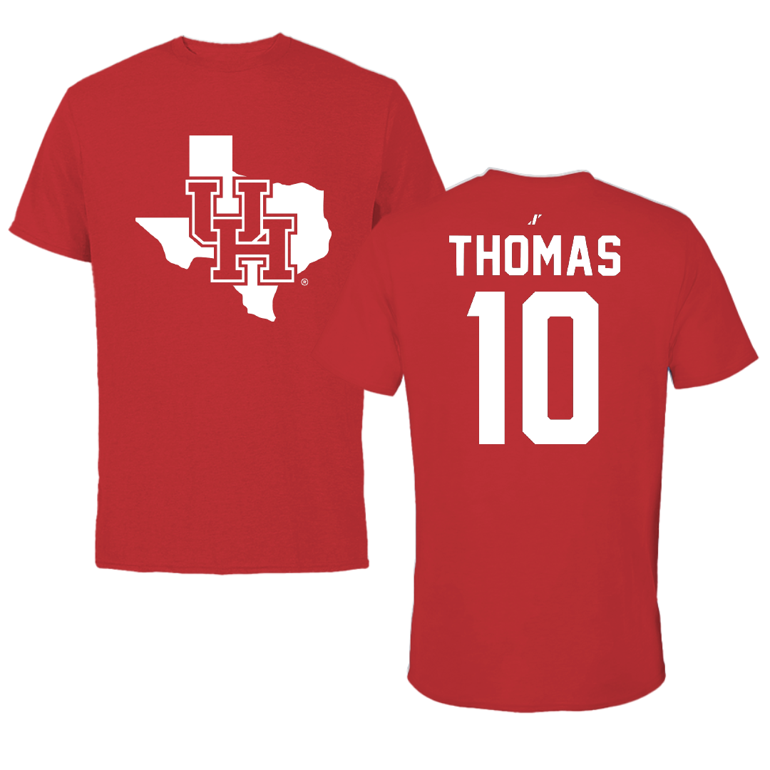 University of Houston Softball Red State Tee - #10 Ja'Naiya Thomas