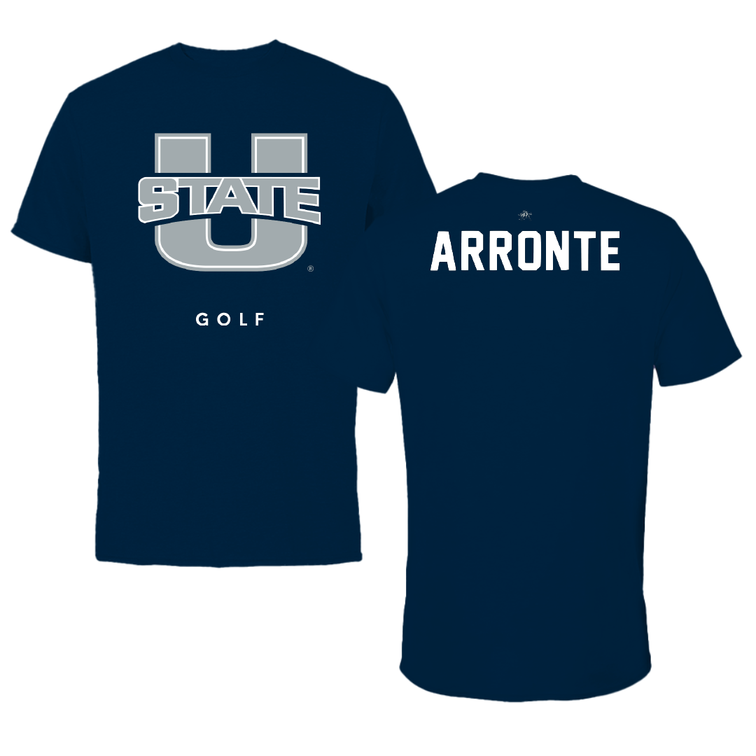 Utah State University Golf Navy Tee - Julio Arronte