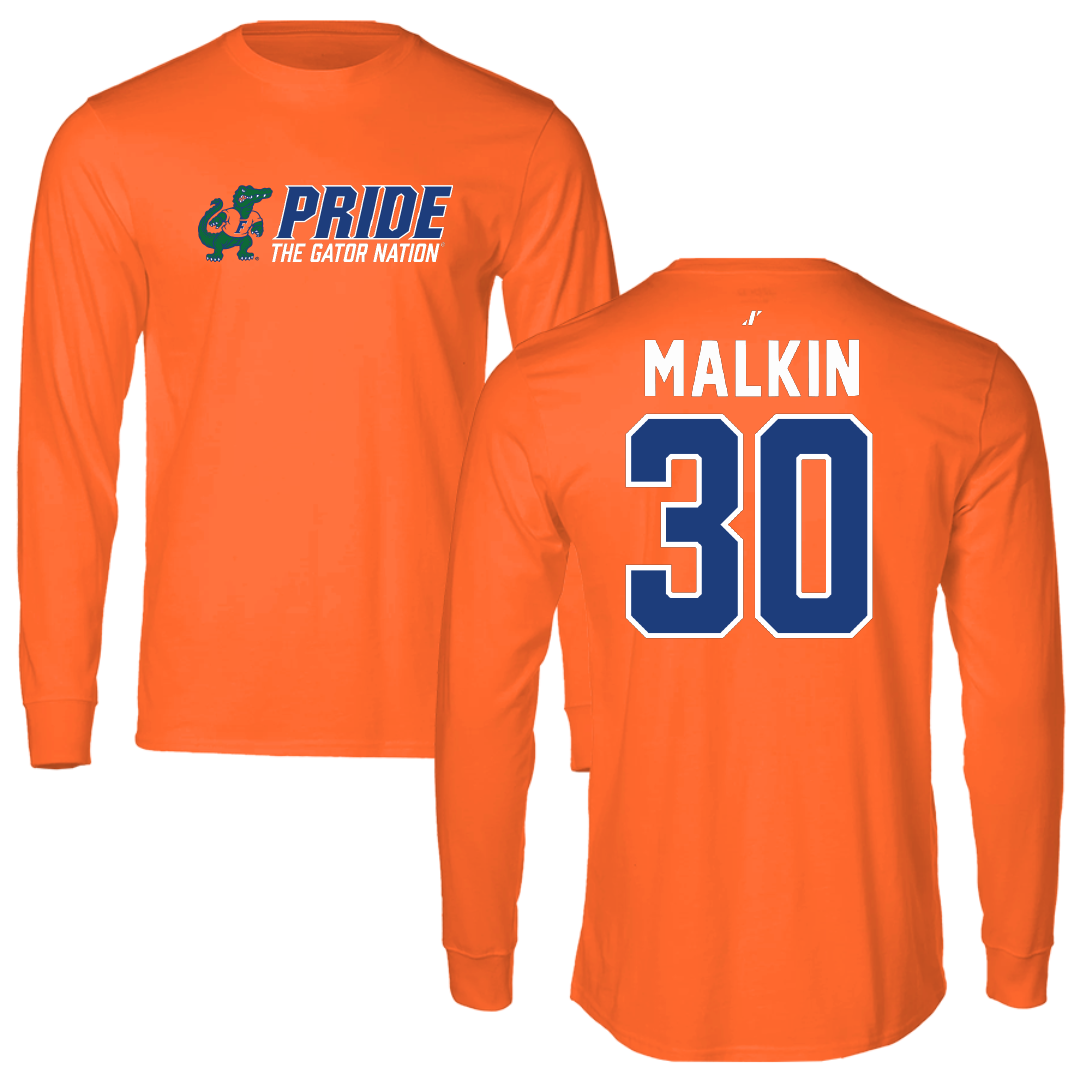 University of Florida Soccer Orange General Long Sleeve - #30 Amelia Malkin