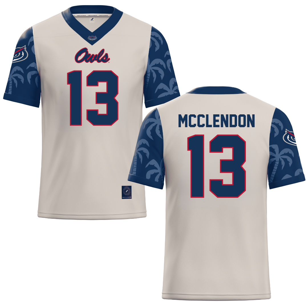 Florida Atlantic University Sand Football Jersey - #13 Darius McClendon