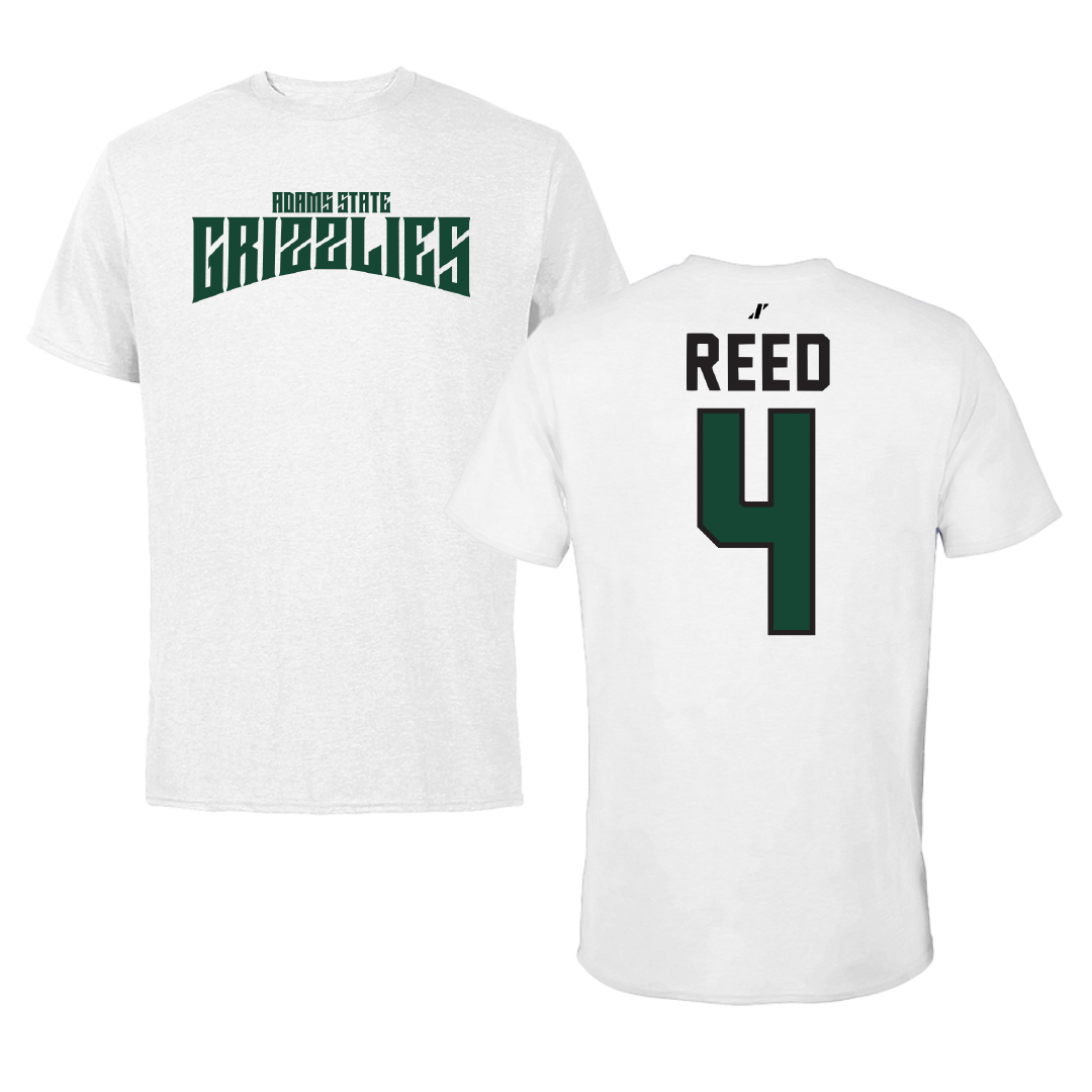 Adams State University Basketball White Classic Tee - #4 Jaylin Reed