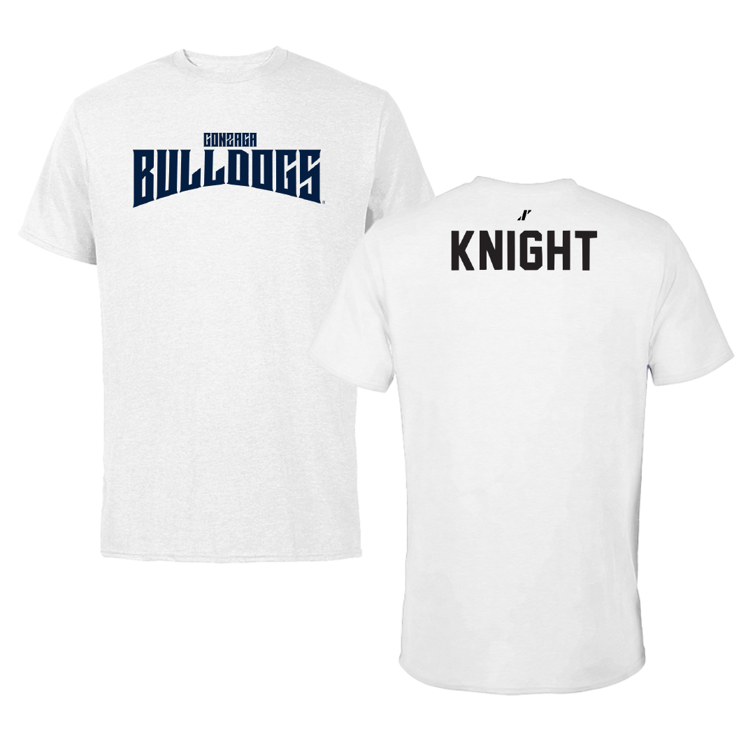 Gonzaga University TF and XC White Classic Tee - Alexis Knight