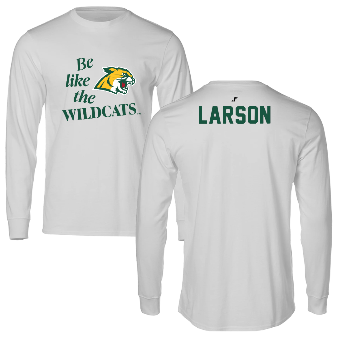 Northern Michigan University TF and XC Light Gray Be Like Us Performance Long Sleeve - Ahna Larson