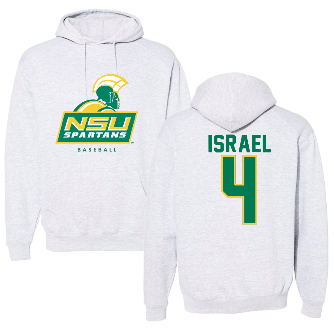 Norfolk State University Baseball Gray Hoodie - #4 Jaydan Israel