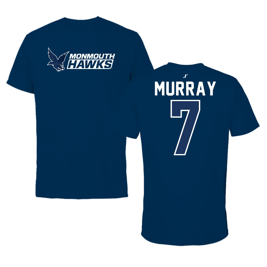 Monmouth University Basketball Navy General Performance Tee - #7 Isabella Murray