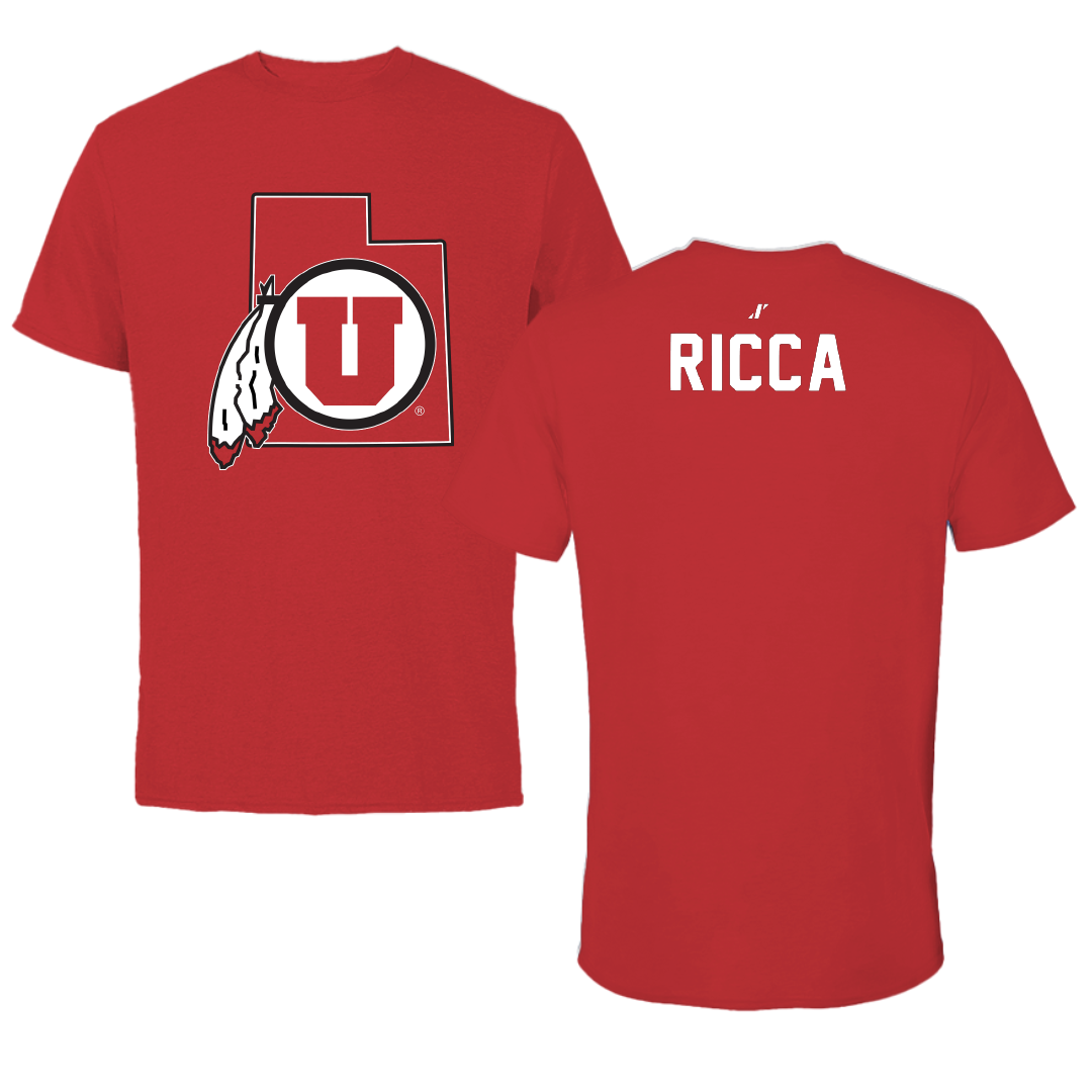 University of Utah Swimming & Diving Red State Tee - Chance Ricca