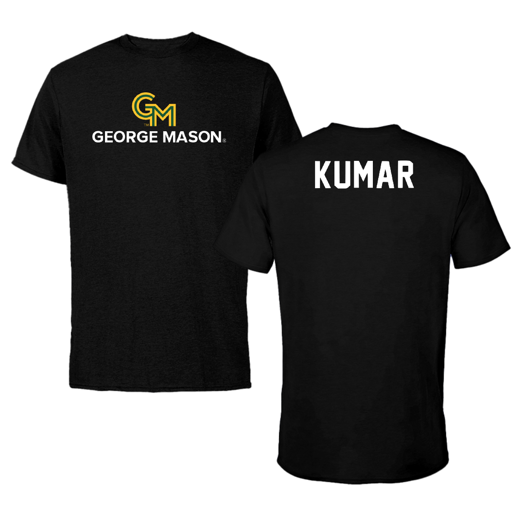 George Mason University Tennis Black Tee - Ekansh Kumar