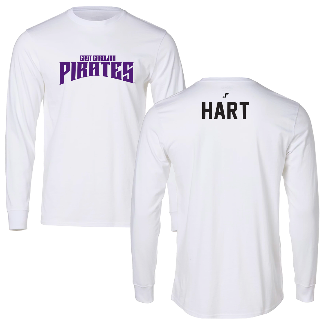 East Carolina University Cheer White Classic Long Sleeve - Carmen Hart