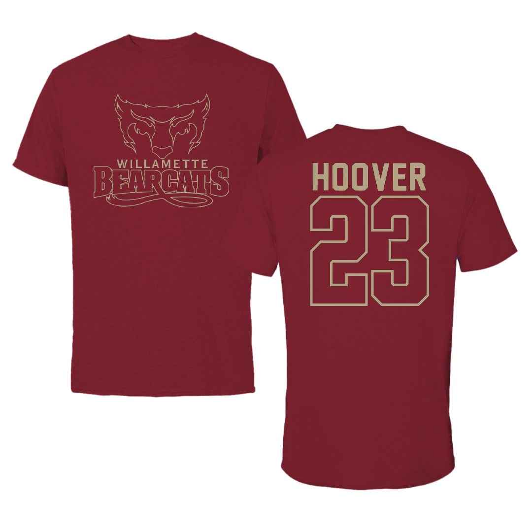 Willamette University Baseball Cardinal Tee - #23 Finnley Hoover