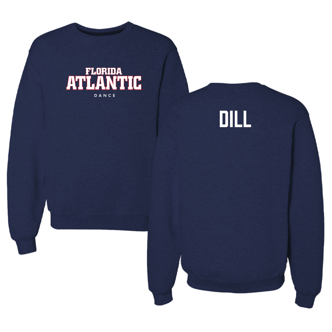 Florida Atlantic University Dance Navy Crewneck - Charlotte Dill