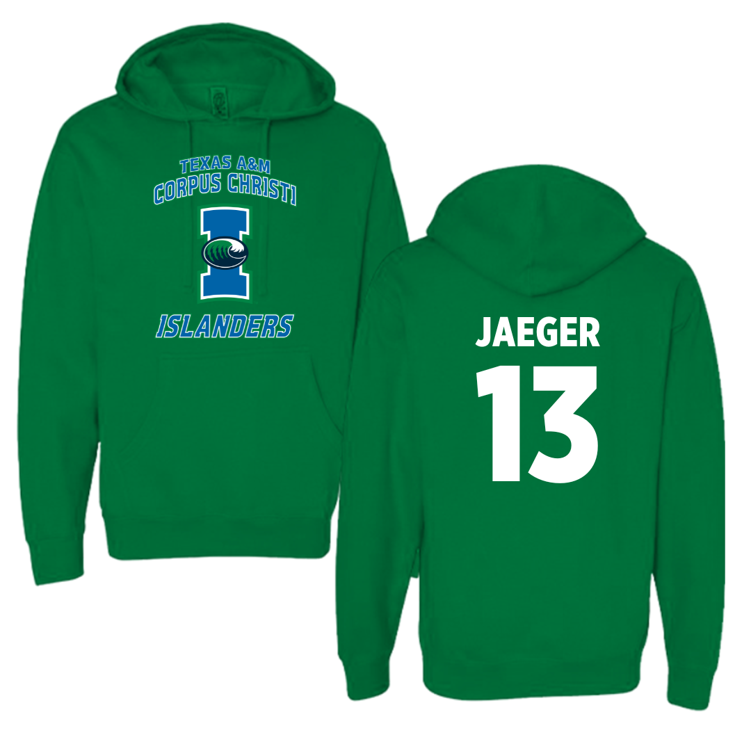 Texas A&M University-Corpus Christi Volleyball Green Hoodie - #13 Brooklyn Jaeger