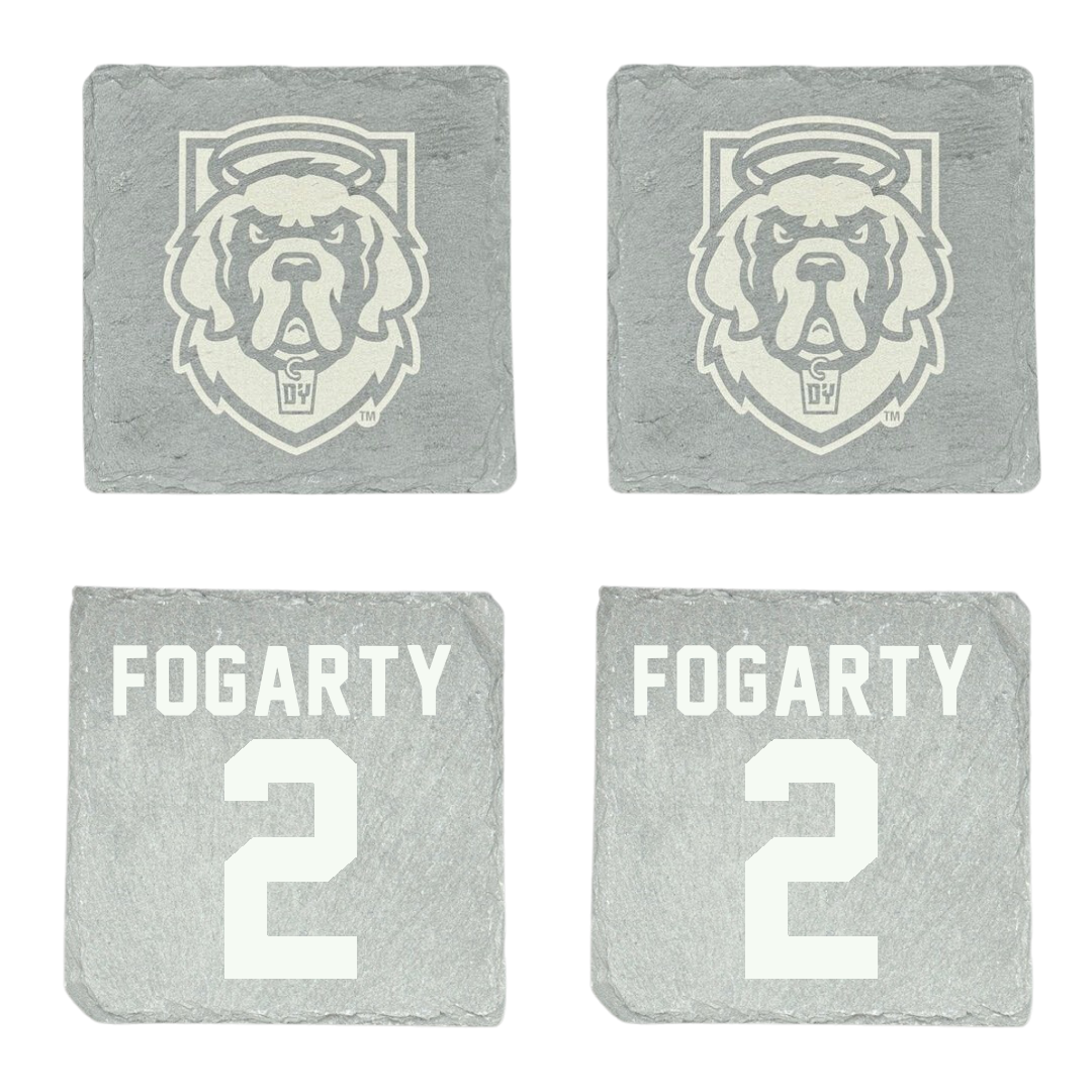D'Youville University Lacrosse Stone Coaster (4 Pack)  - #2 Cameron Fogarty