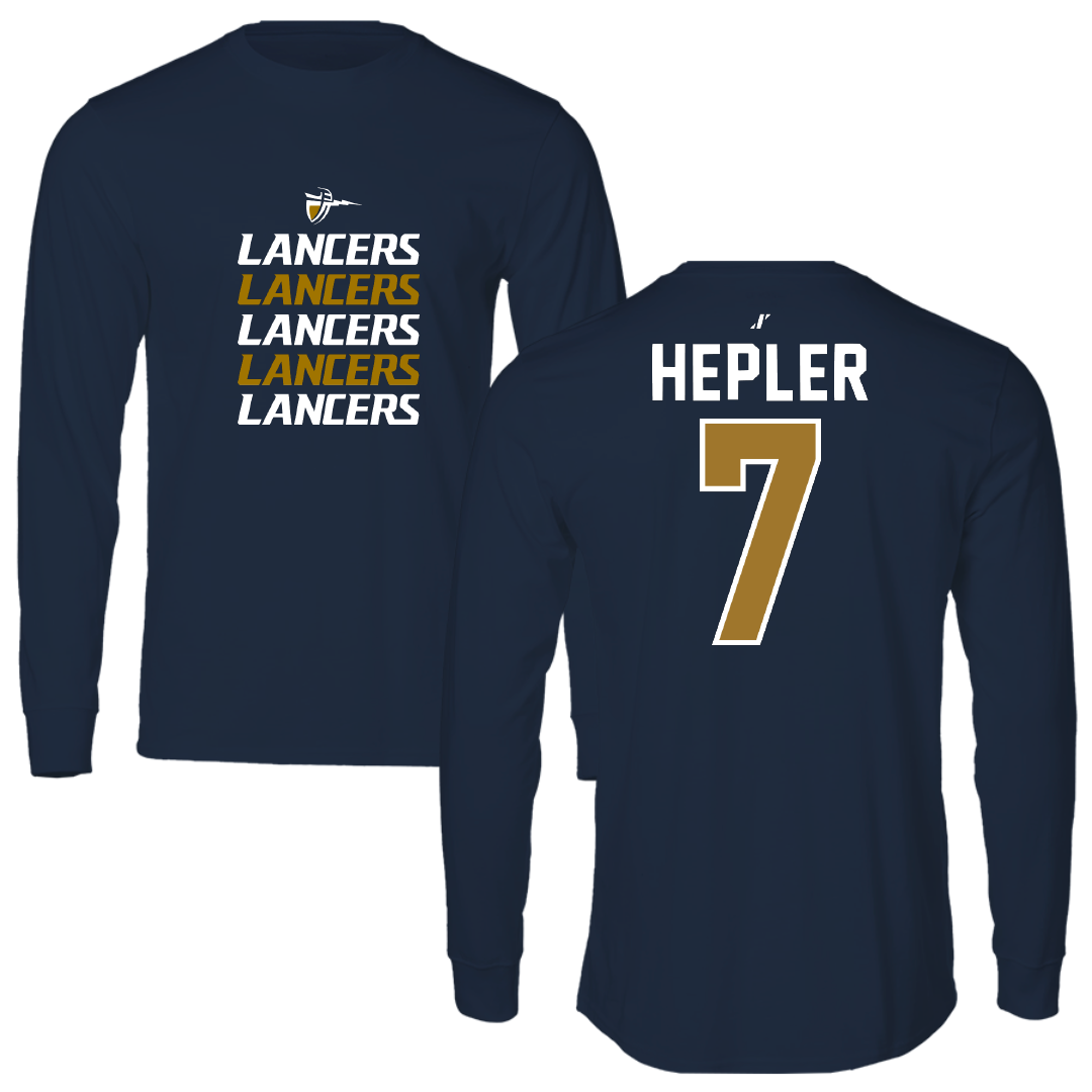 California Baptist University Water Polo Navy General Performance Long Sleeve - #7 Jadyn Hepler