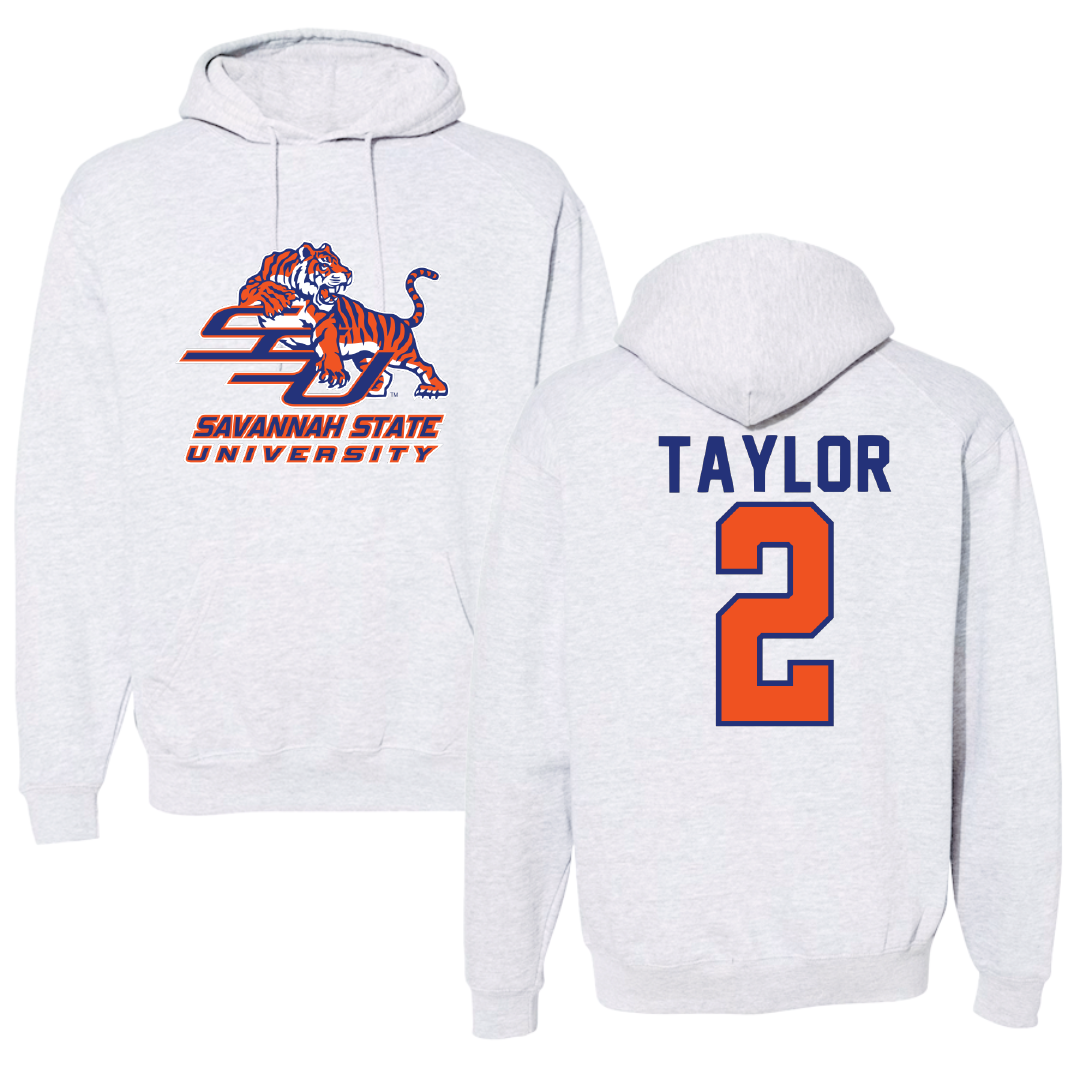 Savannah State University Baseball Gray Hoodie - #2 Payton Taylor