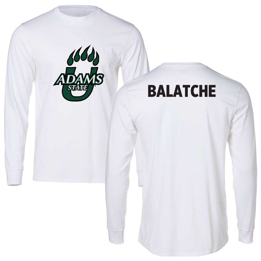 Adams State University Basketball White Performance Long Sleeve - Duncan Balatche