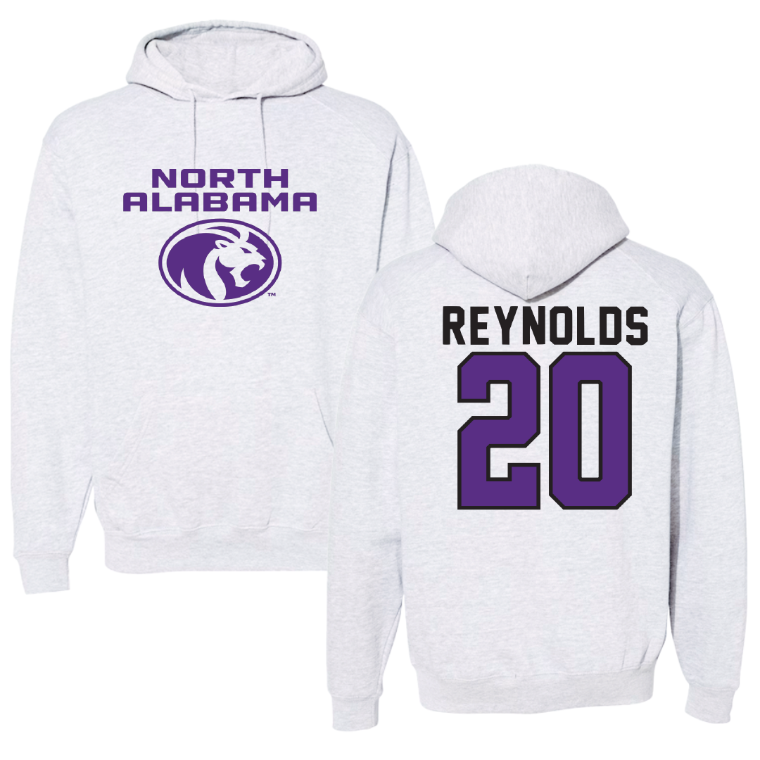University of North Alabama Soccer Light Gray Hoodie - #20 Maddie Reynolds