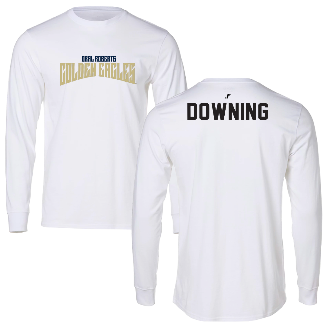 Oral Roberts University TF and XC White Classic Performance Long Sleeve - Destiny Downing