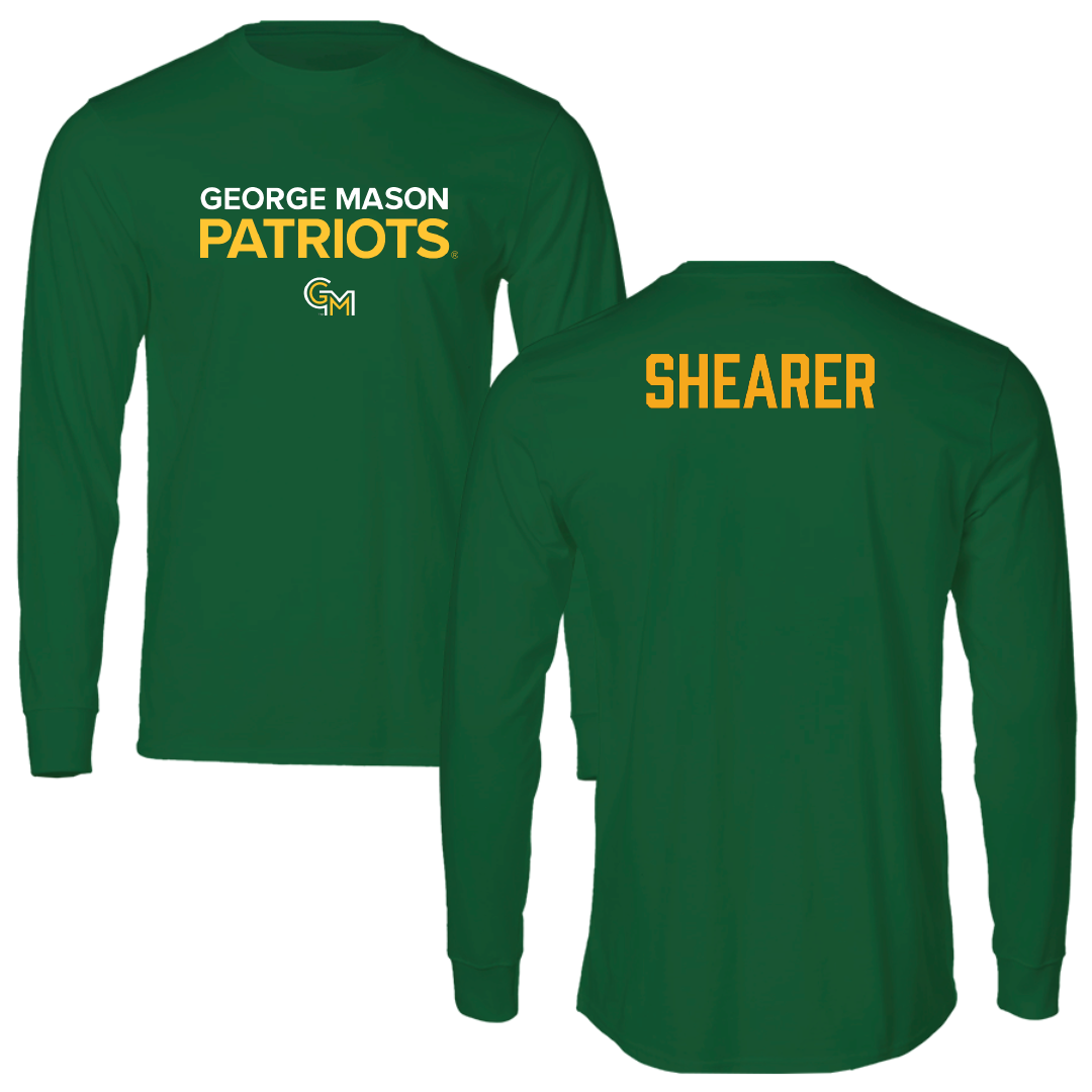 George Mason University Rowing Green Performance Long Sleeve - Anabela Shearer