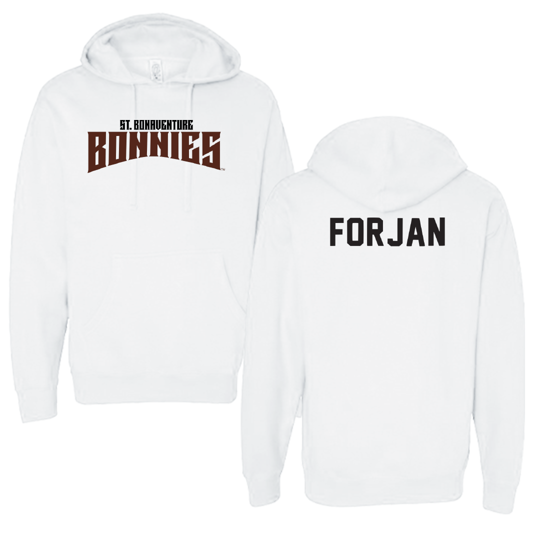 St. Bonaventure University Swimming & Diving White Classic Hoodie - Anna Forjan