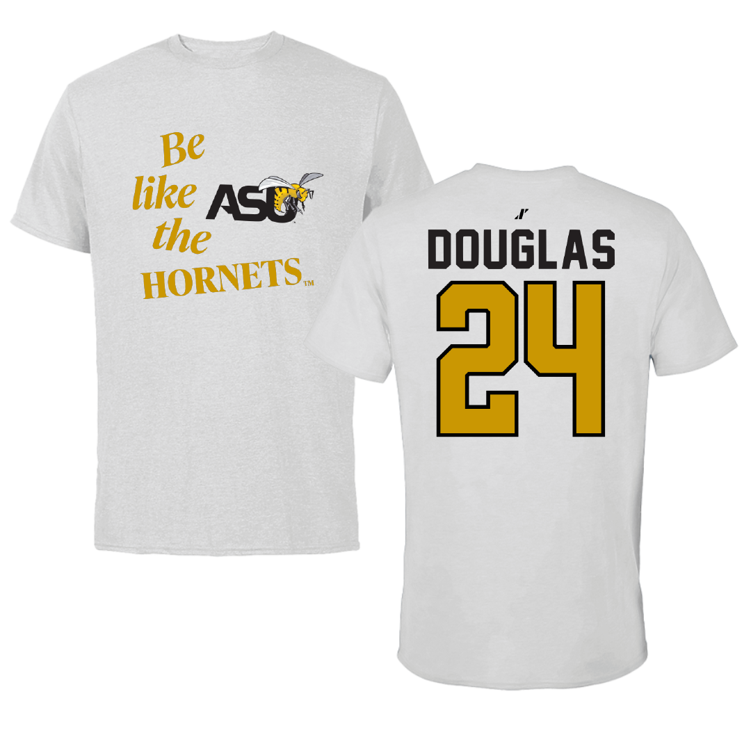 Alabama State University Baseball Light Gray Be Like Us Tee - #24 Kameron Douglas
