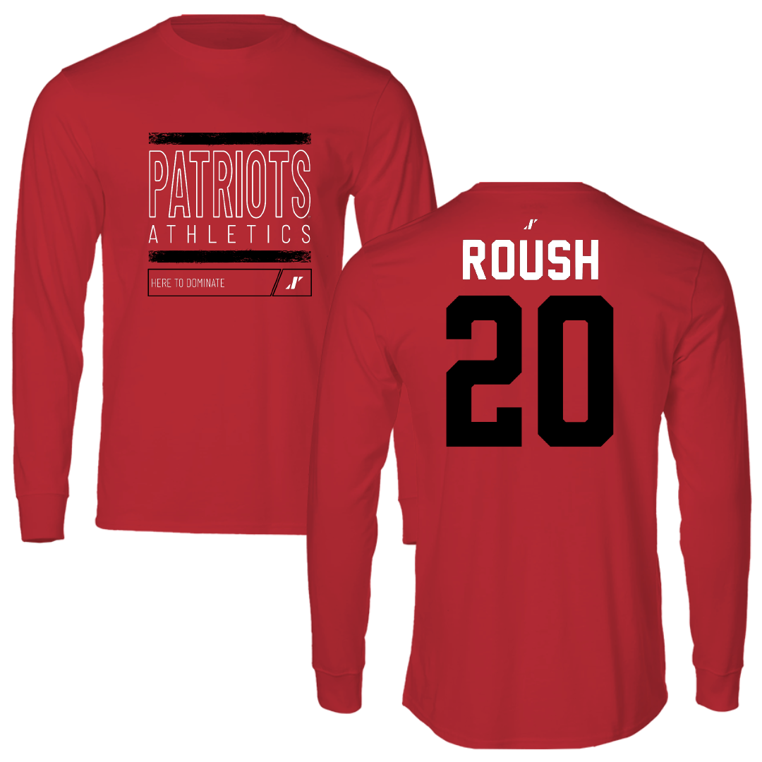 Dallas Baptist University Lacrosse Red Dominate Long Sleeve - #20 Jonah Roush