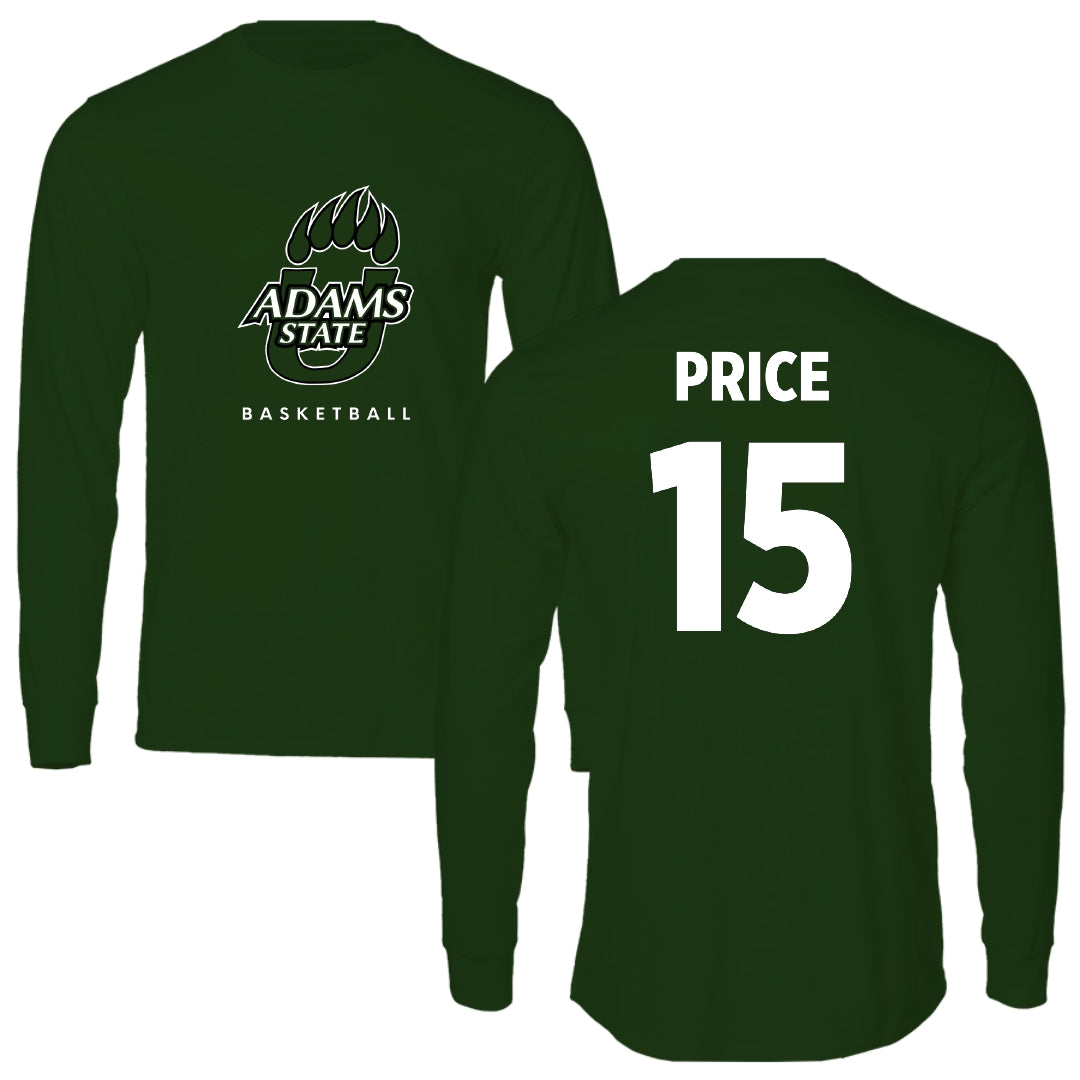 Adams State University Basketball Forest Green Long Sleeve - #15 Jada Price