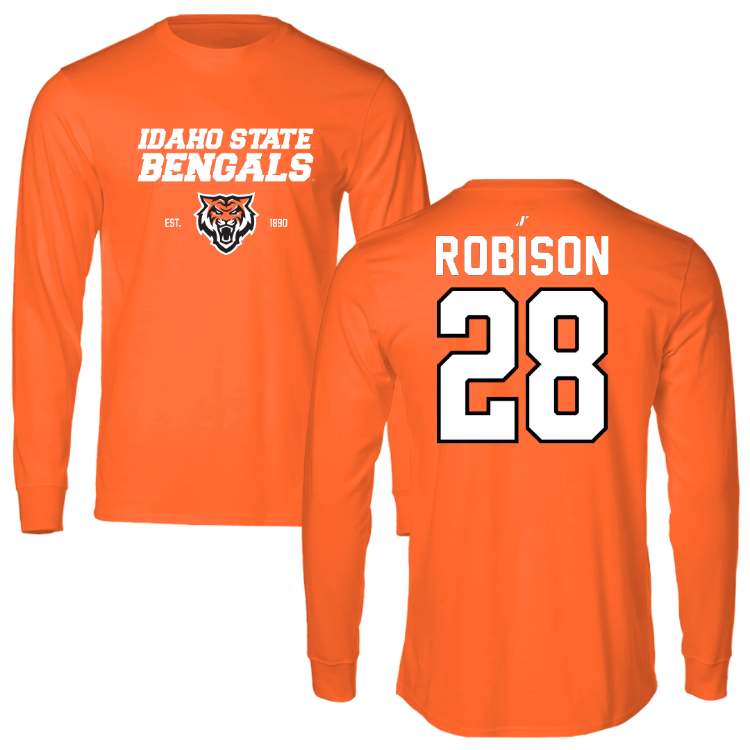 Idaho State University Softball Orange General Long Sleeve - #28 Olivia Robison