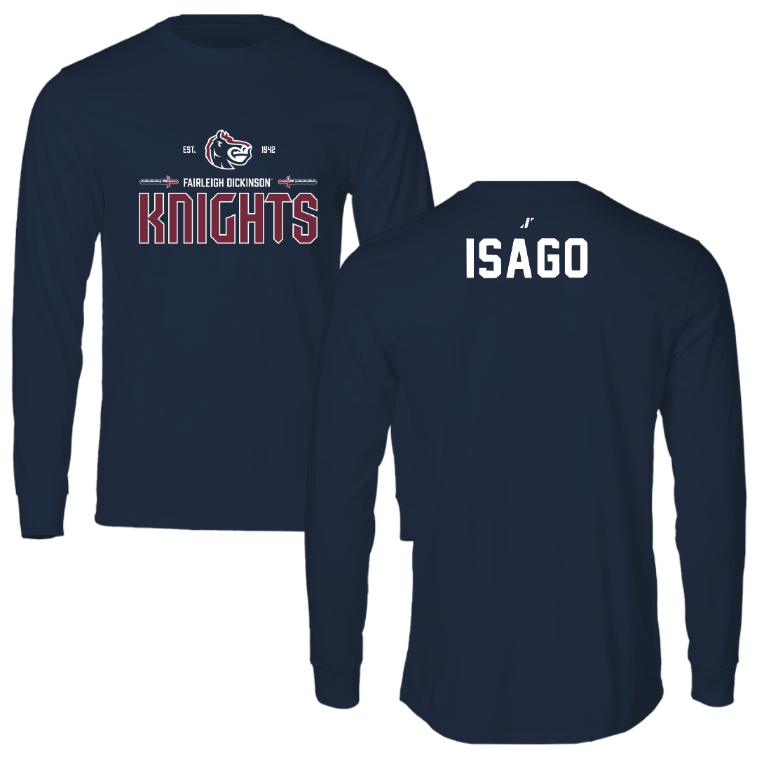 Fairleigh Dickinson University-Metropolitan Campus Tennis Navy General Performance Long Sleeve - Namie Isago