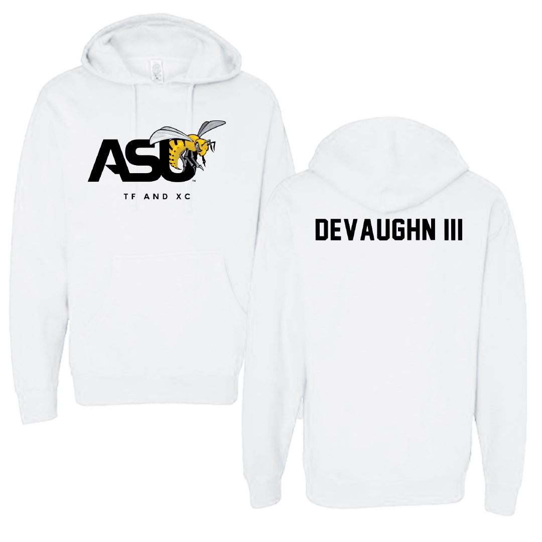 Alabama State University TF and XC White ASU Hoodie - Vaughn DeVaughn III
