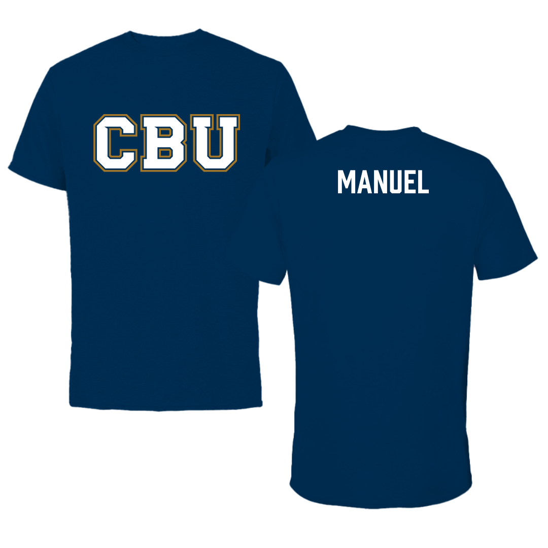 California Baptist University Cheer Navy Performance Tee - Harmony Manuel