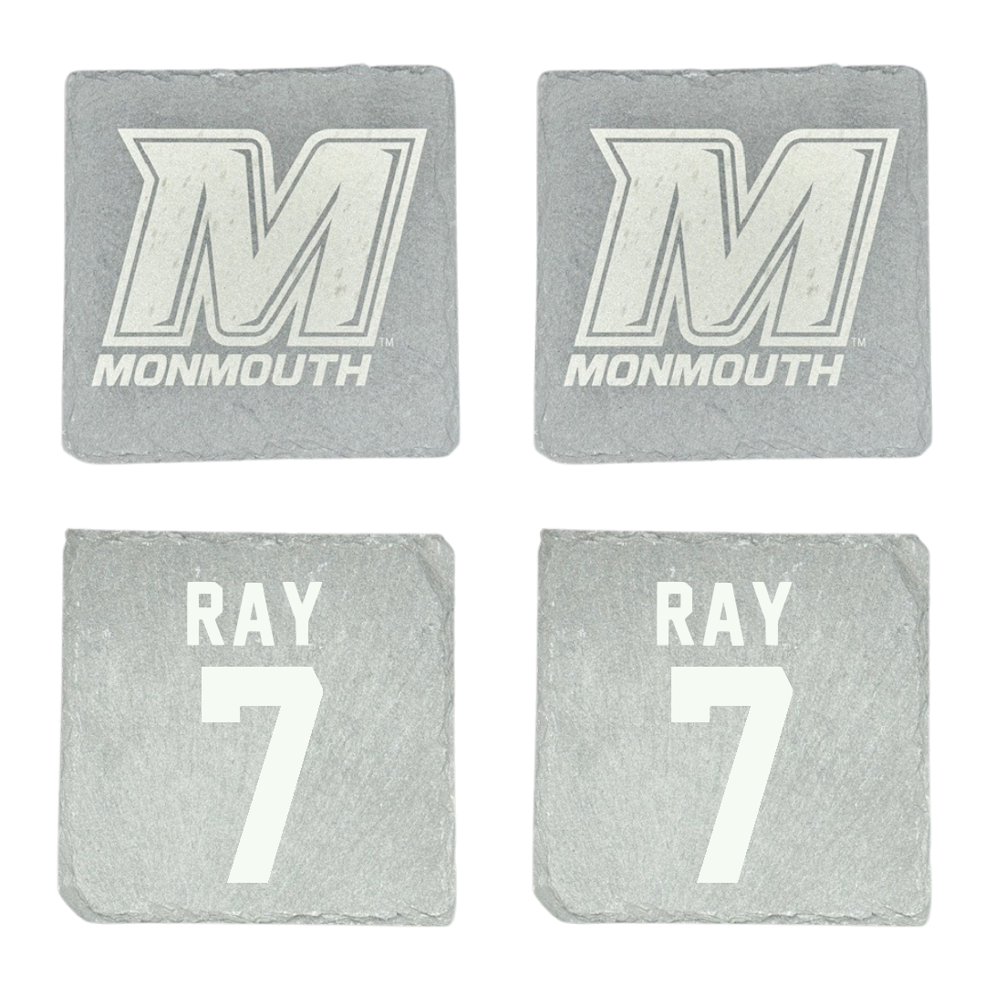 Monmouth University Basketball Stone Coaster (4 Pack)  - #7 Justin Ray