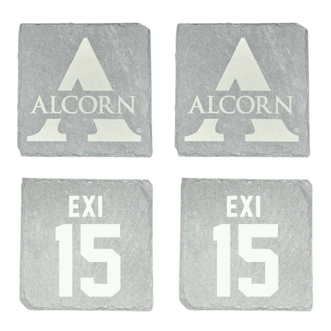 Alcorn State University Baseball Stone Coaster (4 Pack)  - #15 Guershon Exi