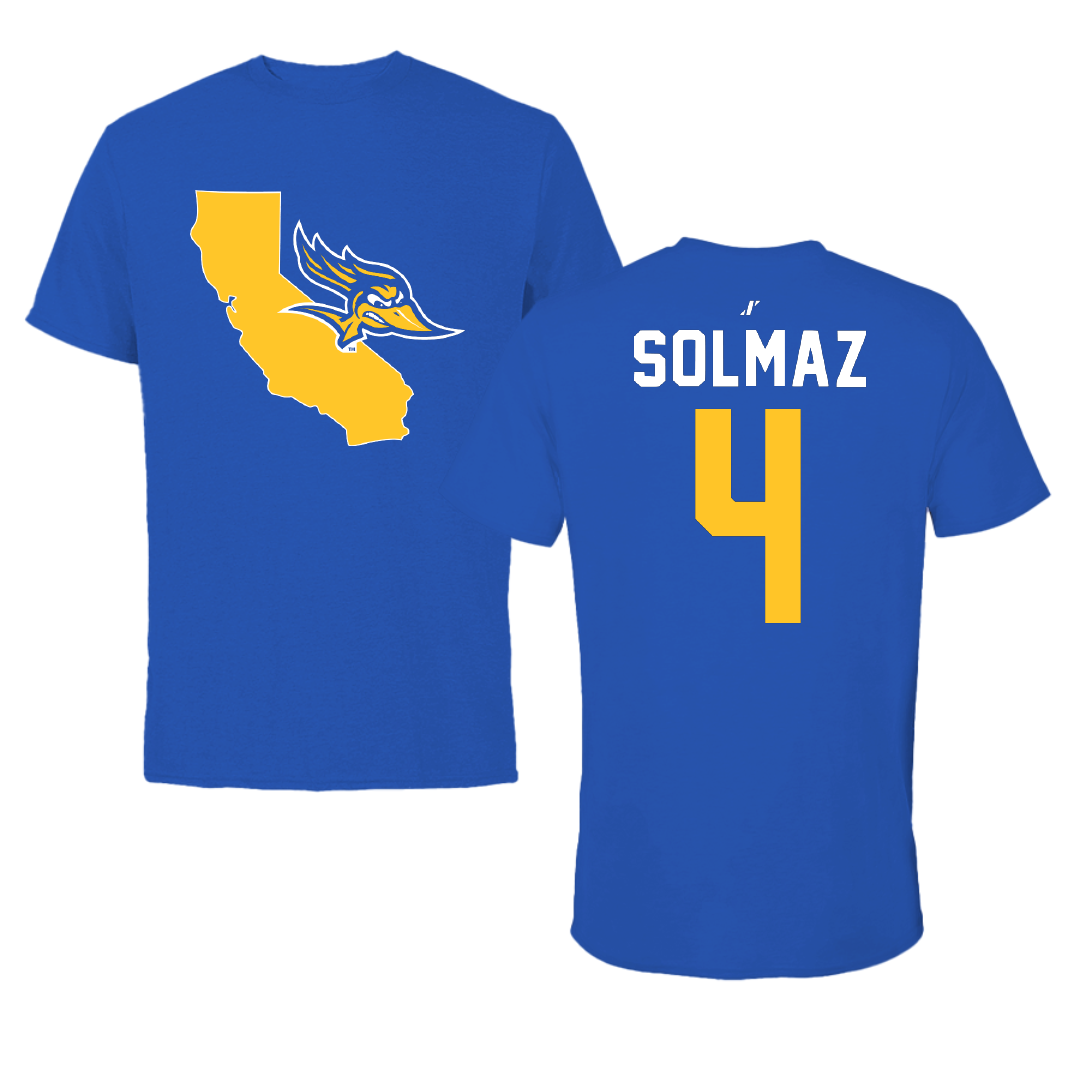 California State University-Bakersfield Soccer Blue State Performance Tee - #4 Sinan Solmaz