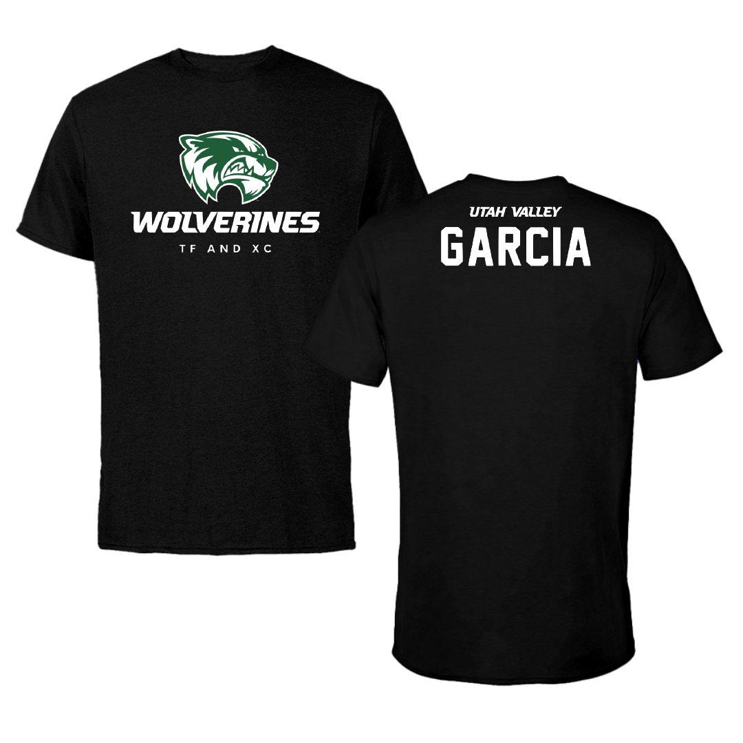 Utah Valley University TF and XC Black Mascot Tee - Eddie Garcia