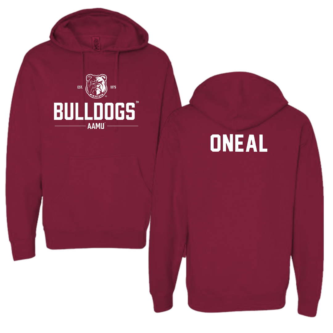 Alabama A&M University Baseball Maroon General Hoodie - Xavier Oneal