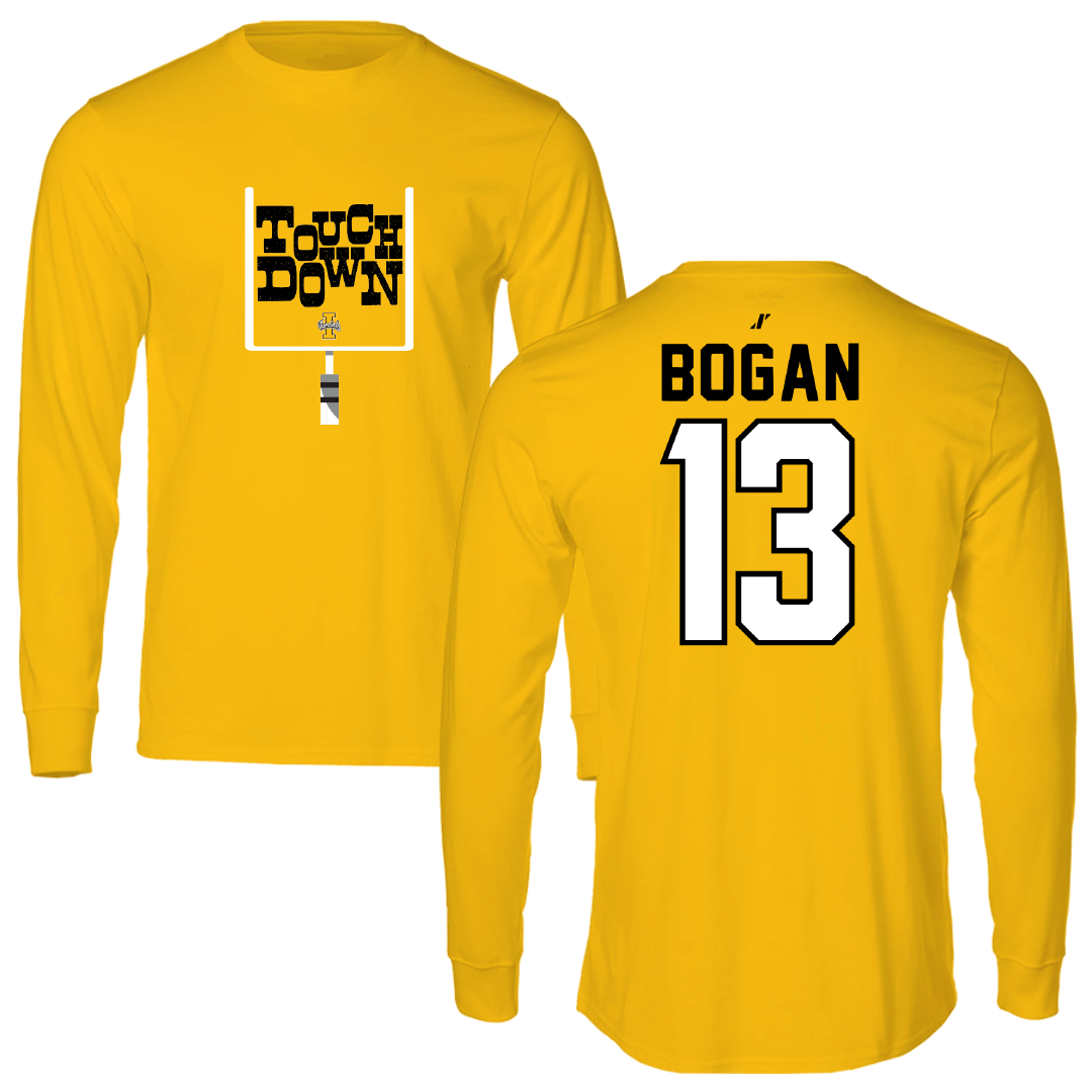 University of Idaho Football Gold Touchdown Long Sleeve - #13 Chance Bogan
