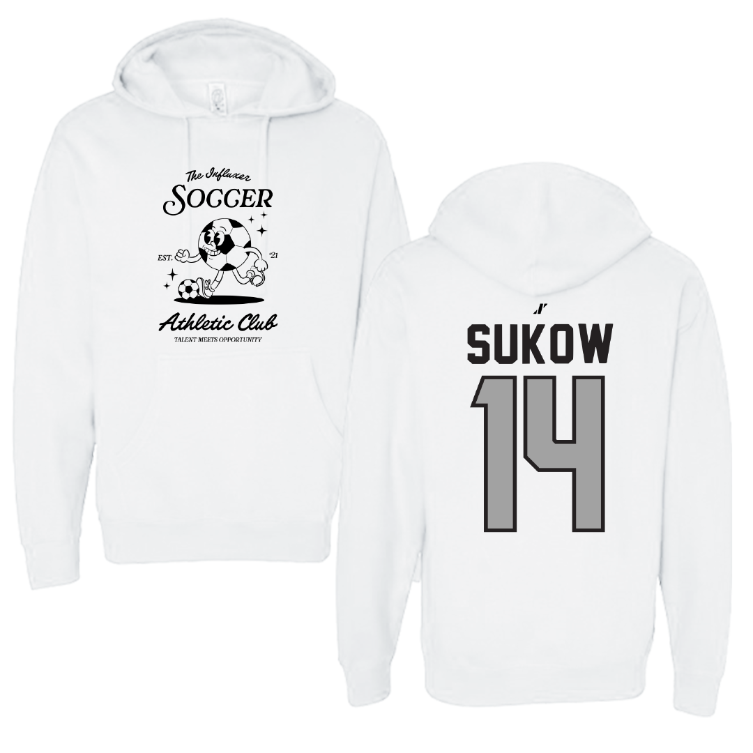 Soccer White Influxer Athletic Club Hoodie - #14 Jason Sukow