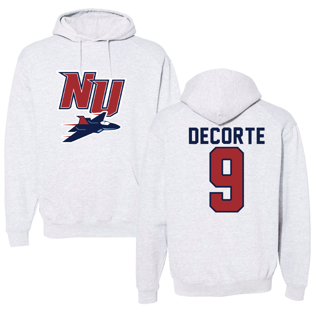 Newman University Softball Gray Hoodie - #11 Kinyon DeCorte