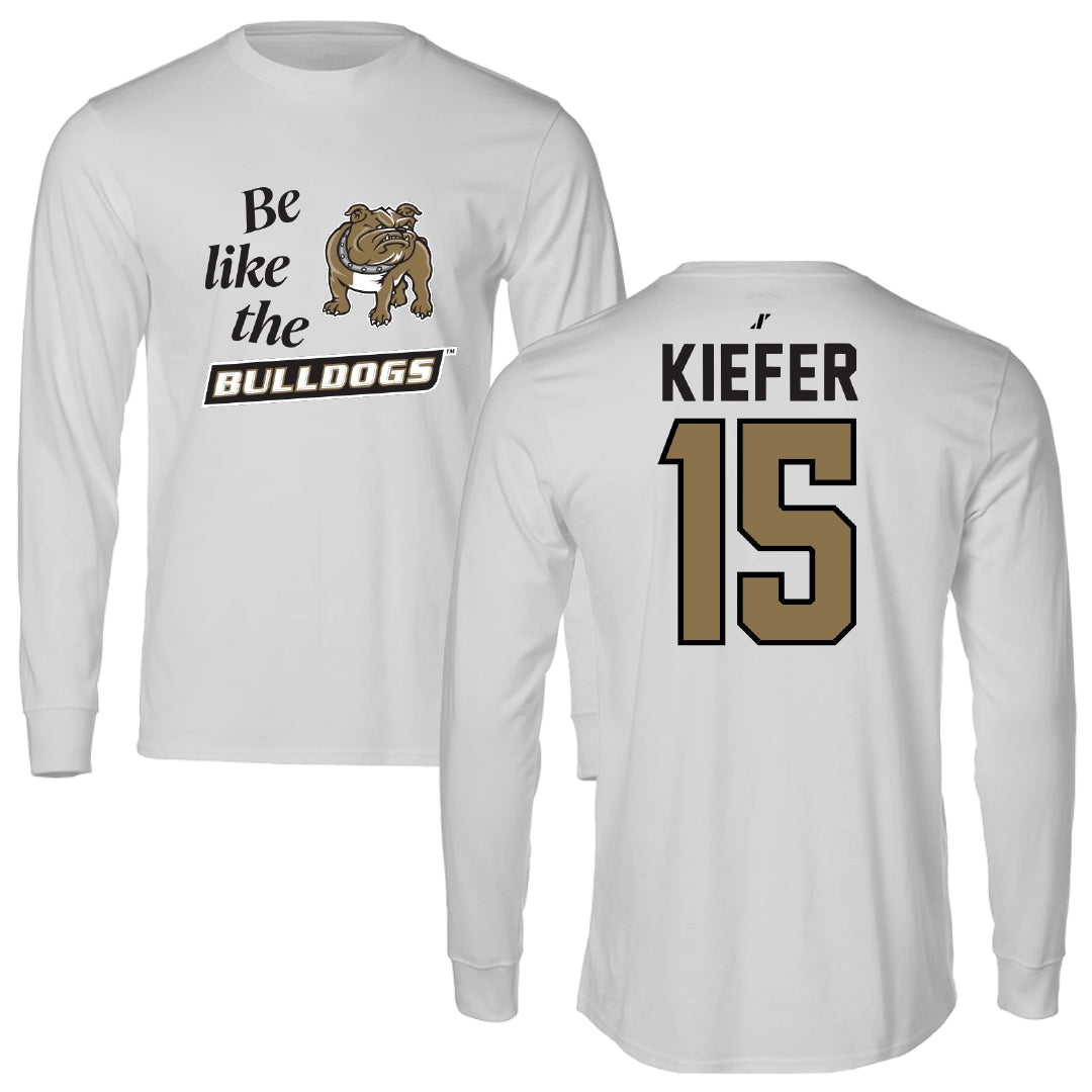Bryant University Basketball Light Gray Be Like Us Long Sleeve - #15 Dana Kiefer