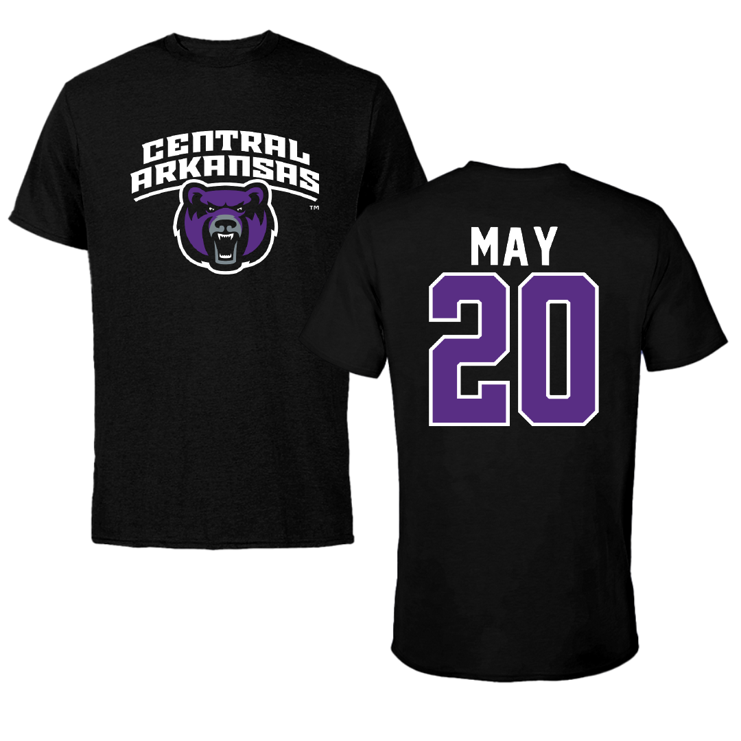 University of Central Arkansas Soccer Black Performance Tee - #20 Ashlyn May
