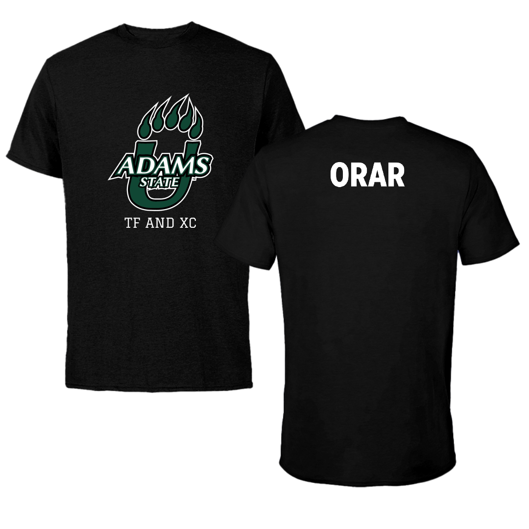 Adams State University TF and XC Black State Performance Tee - Aron Orar