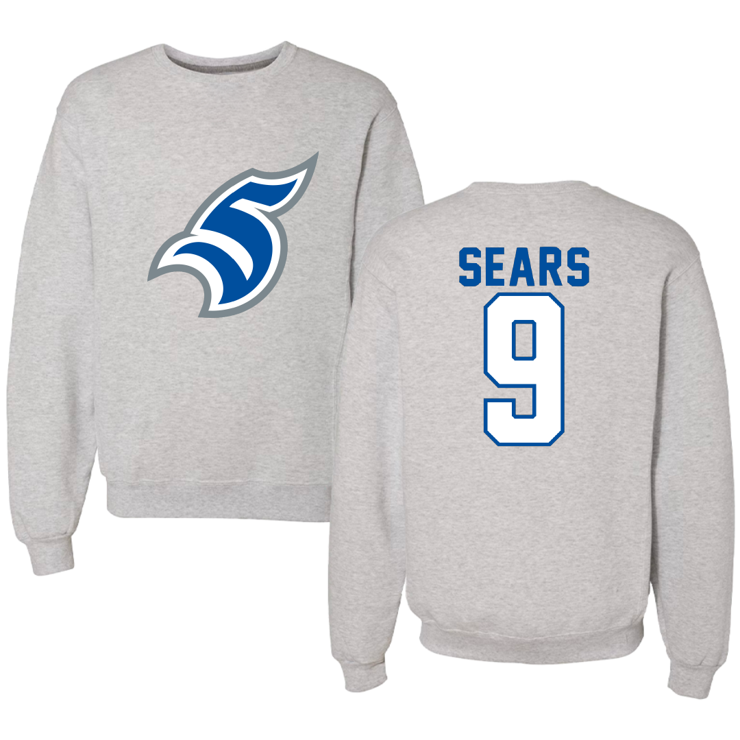 Thomas More University Bowling Gray Crewneck - #9 Corinne Sears