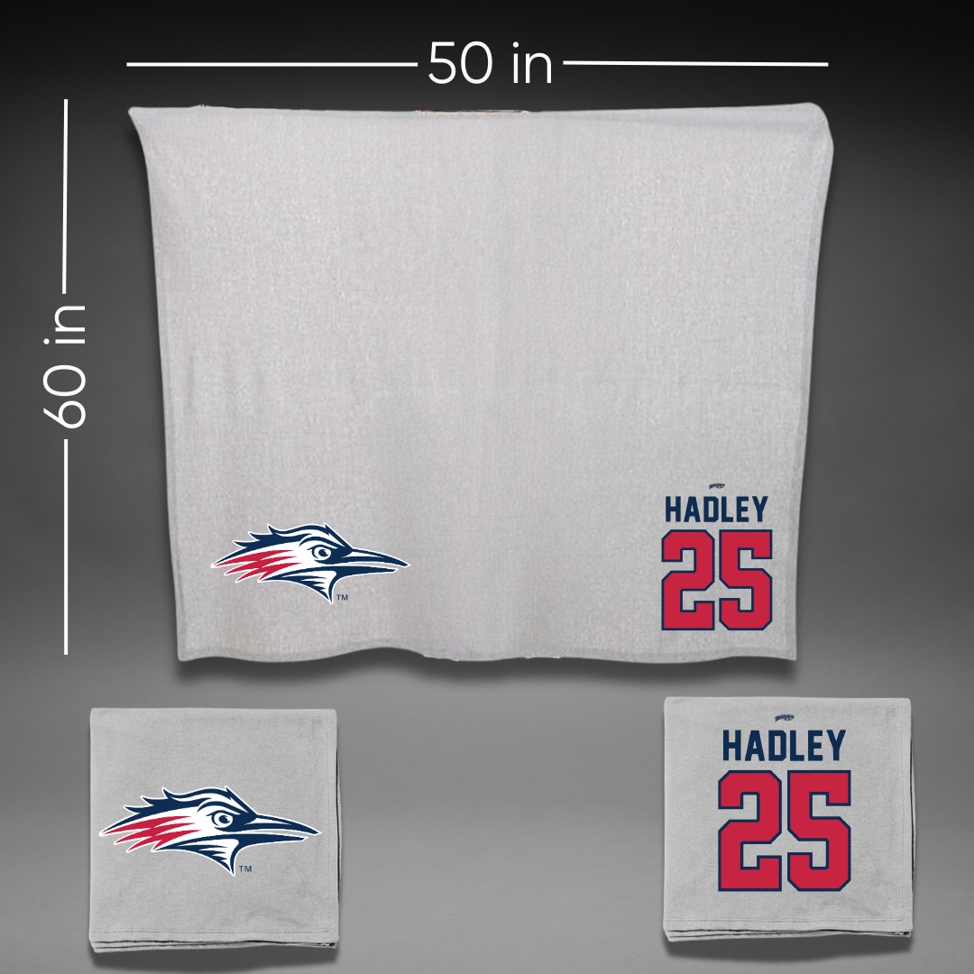 Metropolitan State University of Denver Basketball Gray Blanket - #25 Blake Hadley