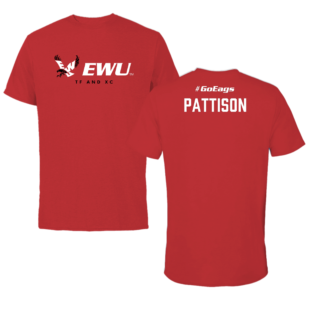 Eastern Washington University TF and XC Red Block Performance Tee - Chloe Pattison