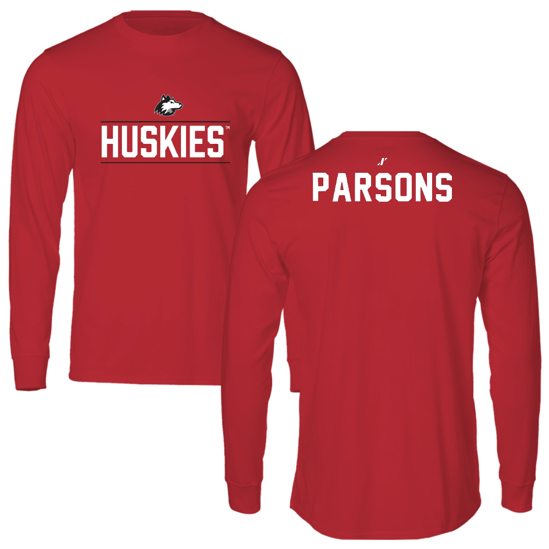 Northern Illinois University Wrestling Red General Performance Long Sleeve - Talan Parsons