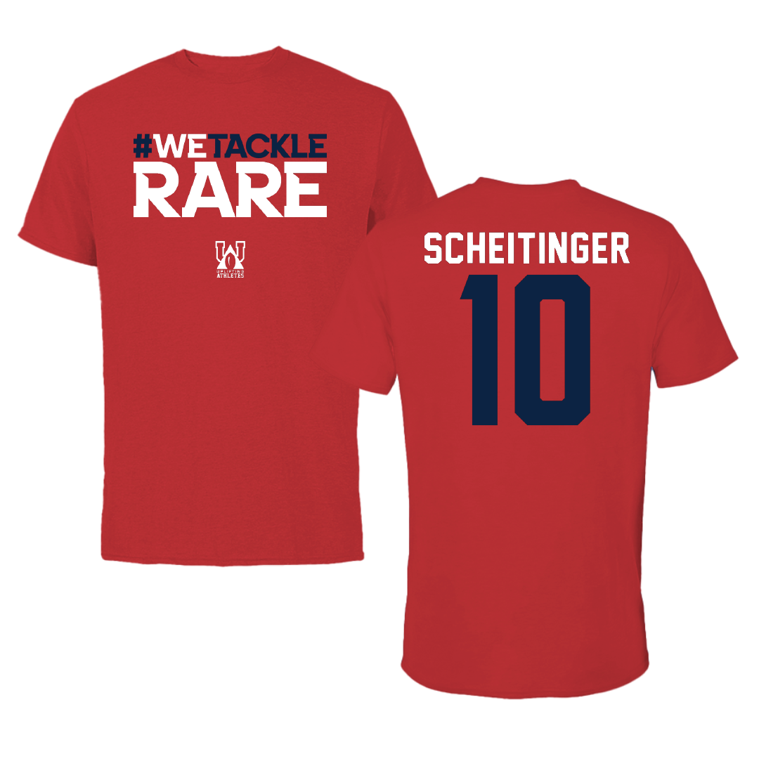 Stony Brook University Softball Red Uplifting Athletes Performance Tee - #10 Emma Scheitinger