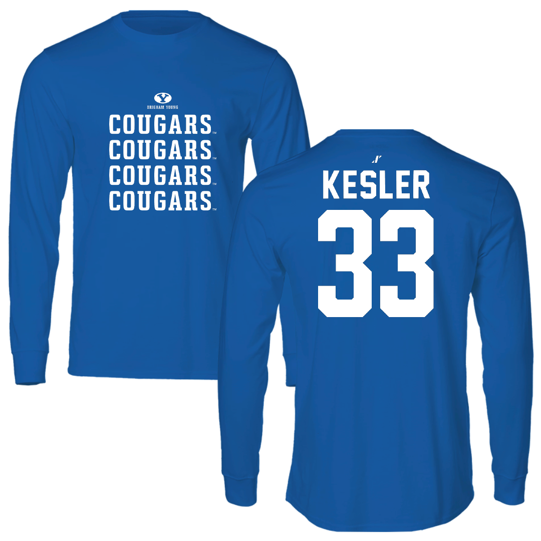 Brigham Young University Soccer Blue General Long Sleeve - #33 Lucy Kesler