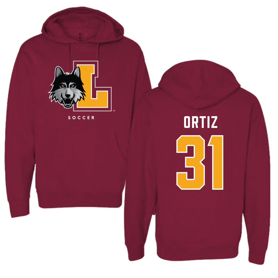Loyola University-Chicago Soccer Maroon Hoodie - #31 Alex Ortiz