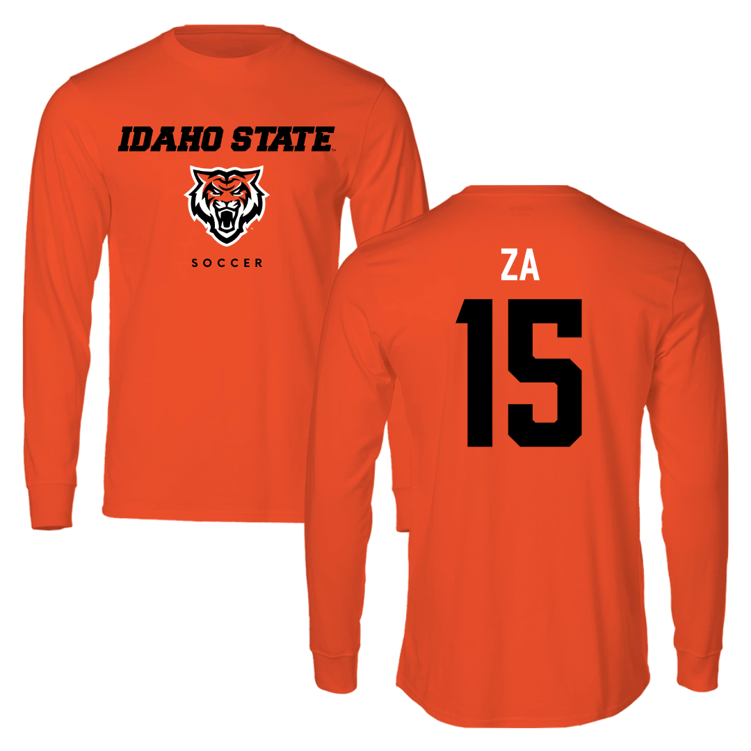 Idaho State University Soccer Orange Long Sleeve - #15 Mary Za
